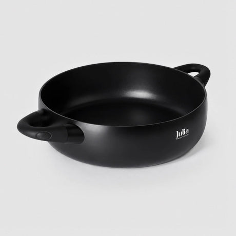 Julia Black Tec Shallow Casserole 28cm with Lid - Black - Titanium Non-Stick - Al Kabayel Discount CentreJulia Black Tec Shallow Casserole 28cm with Lid - Black - Titanium Non-StickCasserolesJULIAAl Kabayel Discount Centre