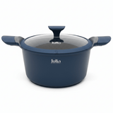 Julia Blue Casserole with Glass Lid - Non-Stick Grey Marble Coating - 32cm - Al Kabayel Discount CentreJulia Blue Casserole with Glass Lid - Non-Stick Grey Marble Coating - 32cmCasserolesJULIAAl Kabayel Discount Centre