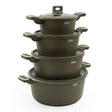 Julia Cookware Set 8-Piece – Matte Brown Finish - Non-Stick Durable Casserole Pots with Glass Lids for Everyday Cooking - Al Kabayel Discount CentreJulia Cookware Set 8-Piece – Matte Brown Finish - Non-Stick Durable Casserole Pots with Glass Lids for Everyday CookingCookware SetJULIAAl Kabayel Discount Centre