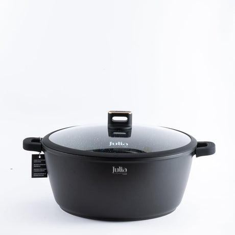 Julia Elite - Pro Plus Casserole With Lid, 32 Cm Diameter, Black - Al Kabayel Discount CentreJulia Elite - Pro Plus Casserole With Lid, 32 Cm Diameter, BlackCasserolesJULIAAl Kabayel Discount Centre