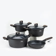 Julia Elite - Pro Plus Cookware Set 7 Pieces - Black - Al Kabayel Discount CentreJulia Elite - Pro Plus Cookware Set 7 Pieces - BlackCookware SetJULIAAl Kabayel Discount Centre