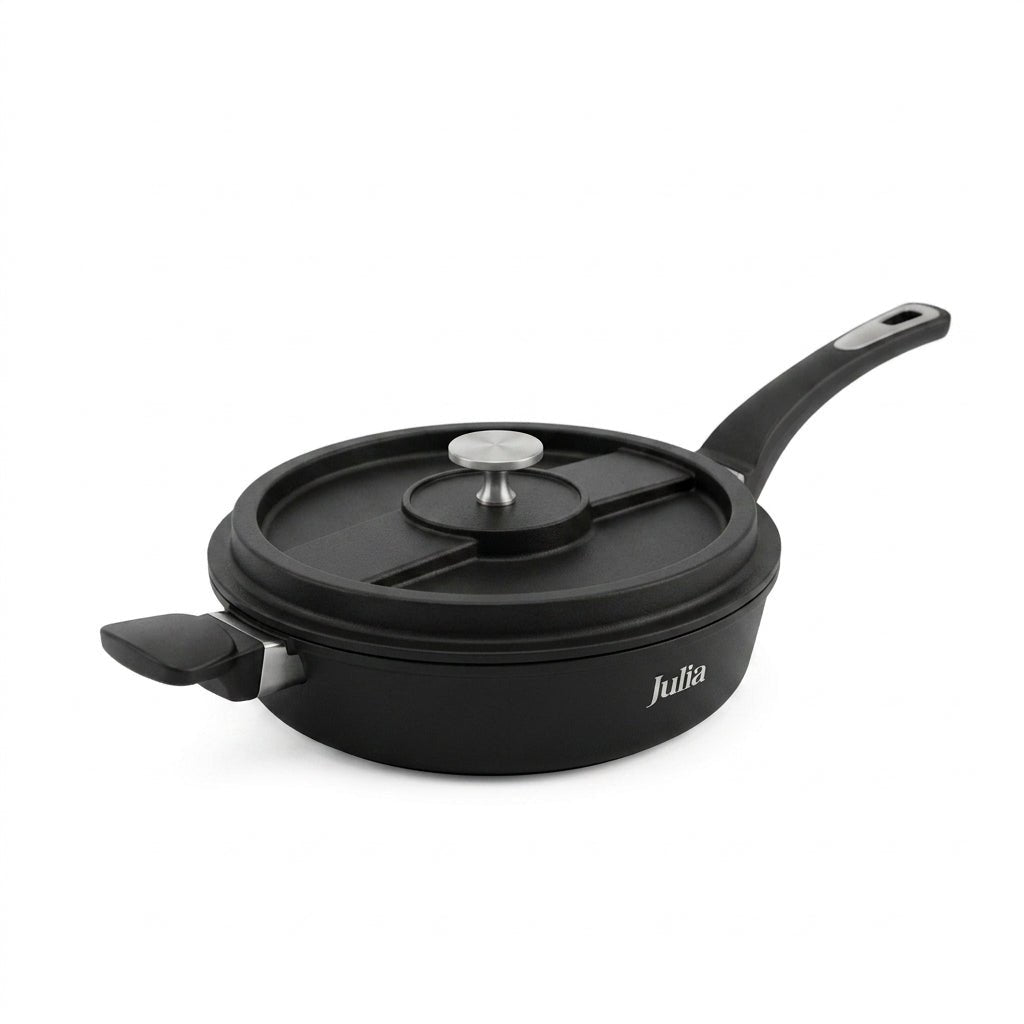 Julia Home & Kitchenware Deep Fry Pan with Aluminium Lid – 28cm Cast-Tec Non-Stick - Al Kabayel Discount CentreJulia Home & Kitchenware Deep Fry Pan with Aluminium Lid – 28cm Cast-Tec Non-StickFrying Pans & SkilletsJULIAAl Kabayel Discount Centre