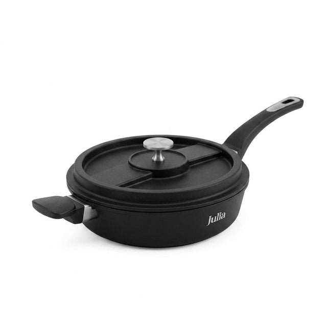 Julia Home & Kitchenware Deep Fry Pan with Aluminium Lid – 28cm Cast-Tec Non-Stick - Al Kabayel Discount CentreJulia Home & Kitchenware Deep Fry Pan with Aluminium Lid – 28cm Cast-Tec Non-StickFrying Pans & SkilletsJULIAAl Kabayel Discount Centre