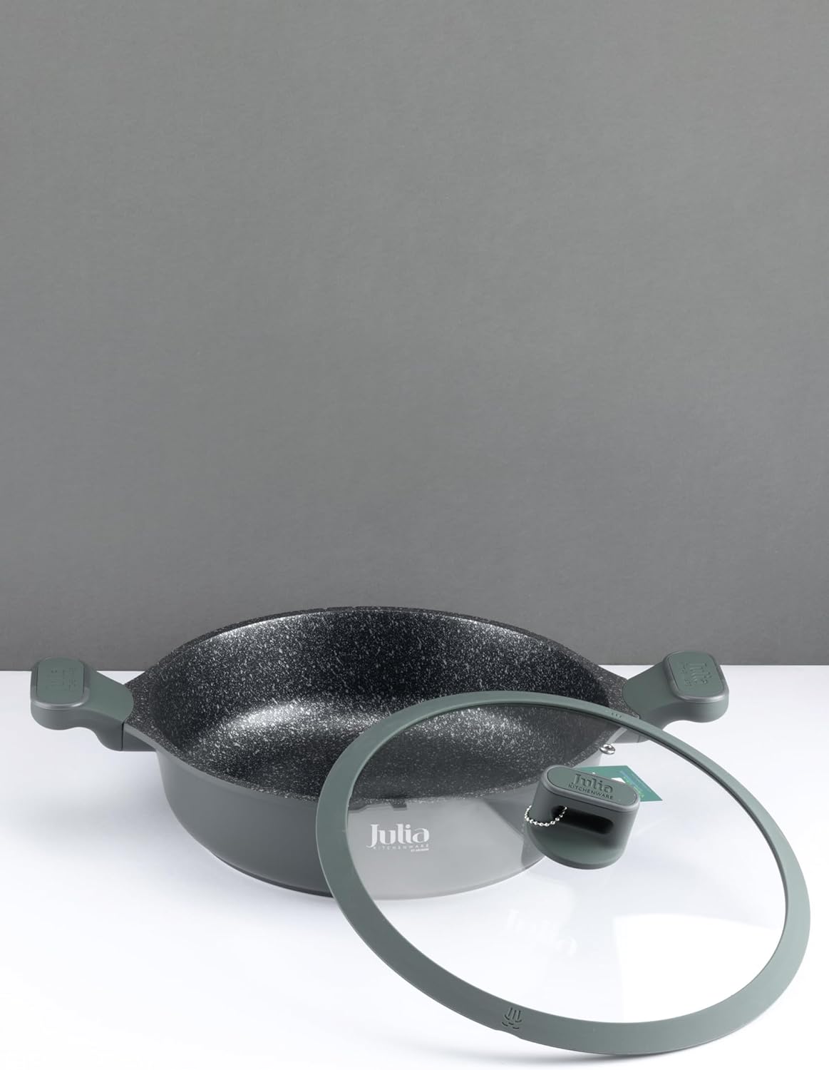 Julia Non - Stick Casserole With Lid 28cm - Green - Al Kabayel Discount CentreJulia Non - Stick Casserole With Lid 28cm - GreenCasserolesJULIAAl Kabayel Discount Centre
