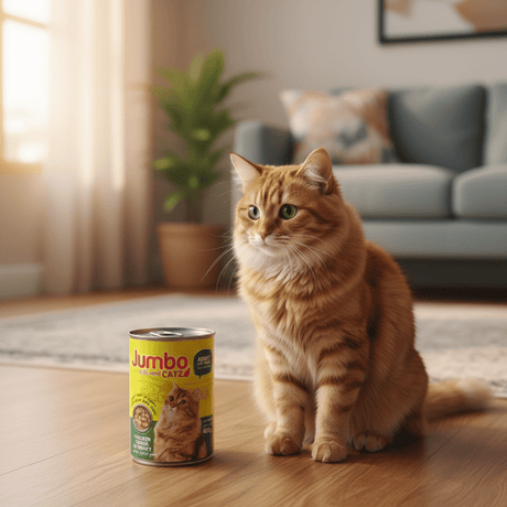 Jumbo Catz Adult Cat Food – Chicken Chunks in Gravy | 400g - Al Kabayel Discount CentreJumbo Catz Adult Cat Food – Chicken Chunks in Gravy | 400gPet SuppliesJUMBO CATZAl Kabayel Discount Centre