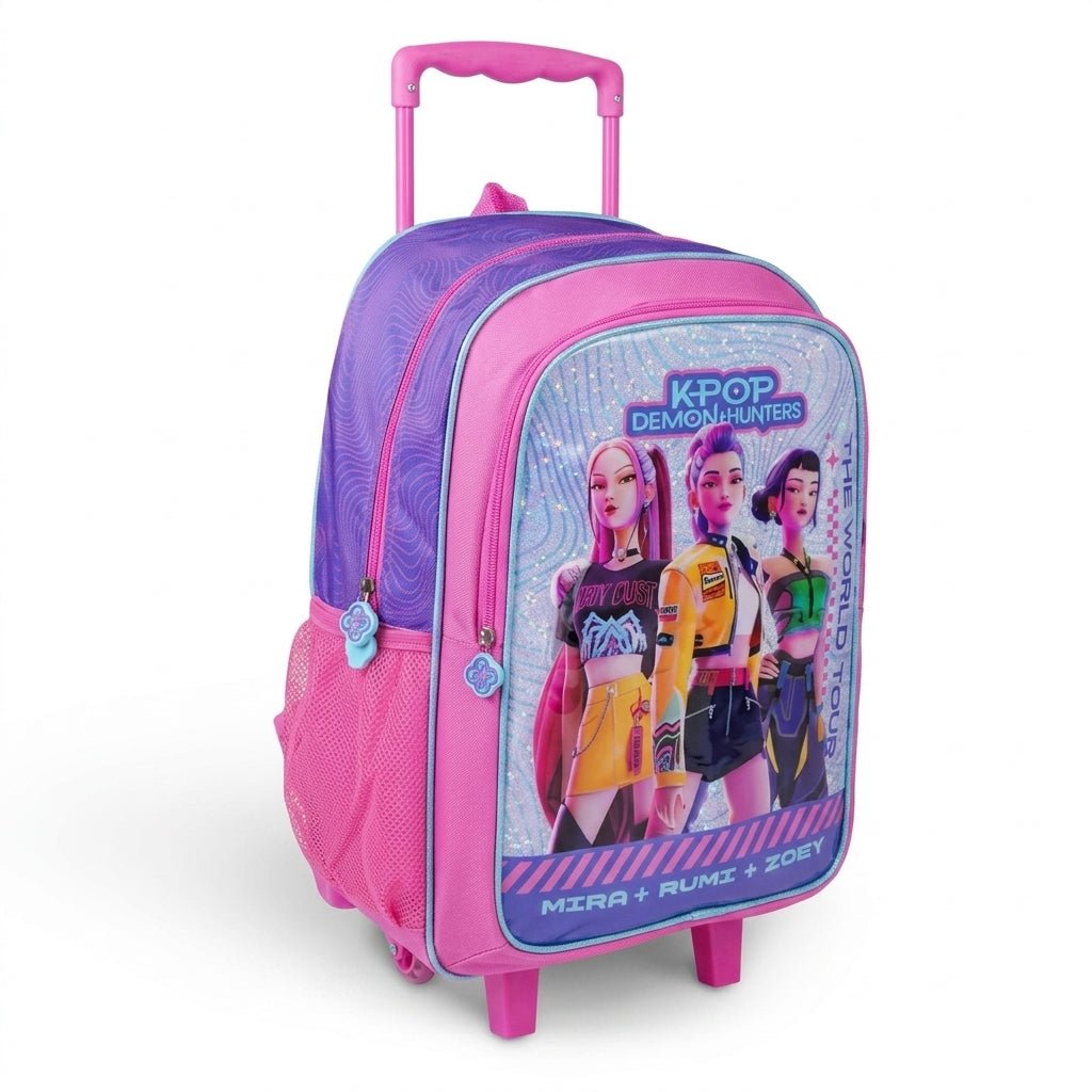 K-Pop Demon Hunters World Tour 5-in-1 School Trolley Set 18" - Al Kabayel Discount CentreK-Pop Demon Hunters World Tour 5-in-1 School Trolley Set 18"School BagsNETFLIXAl Kabayel Discount Centre