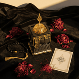 Kaaba Design Chalk Incense Burner — Black & Gold | 11.5 × 7.5 cm - Al Kabayel Discount CentreKaaba Design Chalk Incense Burner — Black & Gold | 11.5 × 7.5 cmIncense BurnerAKDCAl Kabayel Discount Centre