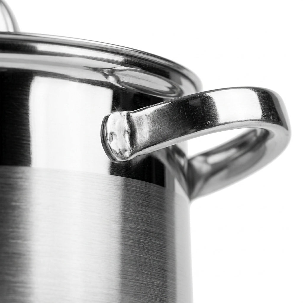 Kaisa Villa Stainless Steel Cooking Pot with Glass Lid 3.9L - Al Kabayel Discount CentreKaisa Villa Stainless Steel Cooking Pot with Glass Lid 3.9LCasserolesKAISA VILLAAl Kabayel Discount Centre