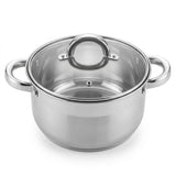 Kaisa Villa Stainless Steel Cooking Pot with Glass Lid 3.9L - Al Kabayel Discount CentreKaisa Villa Stainless Steel Cooking Pot with Glass Lid 3.9LCasserolesKAISA VILLAAl Kabayel Discount Centre