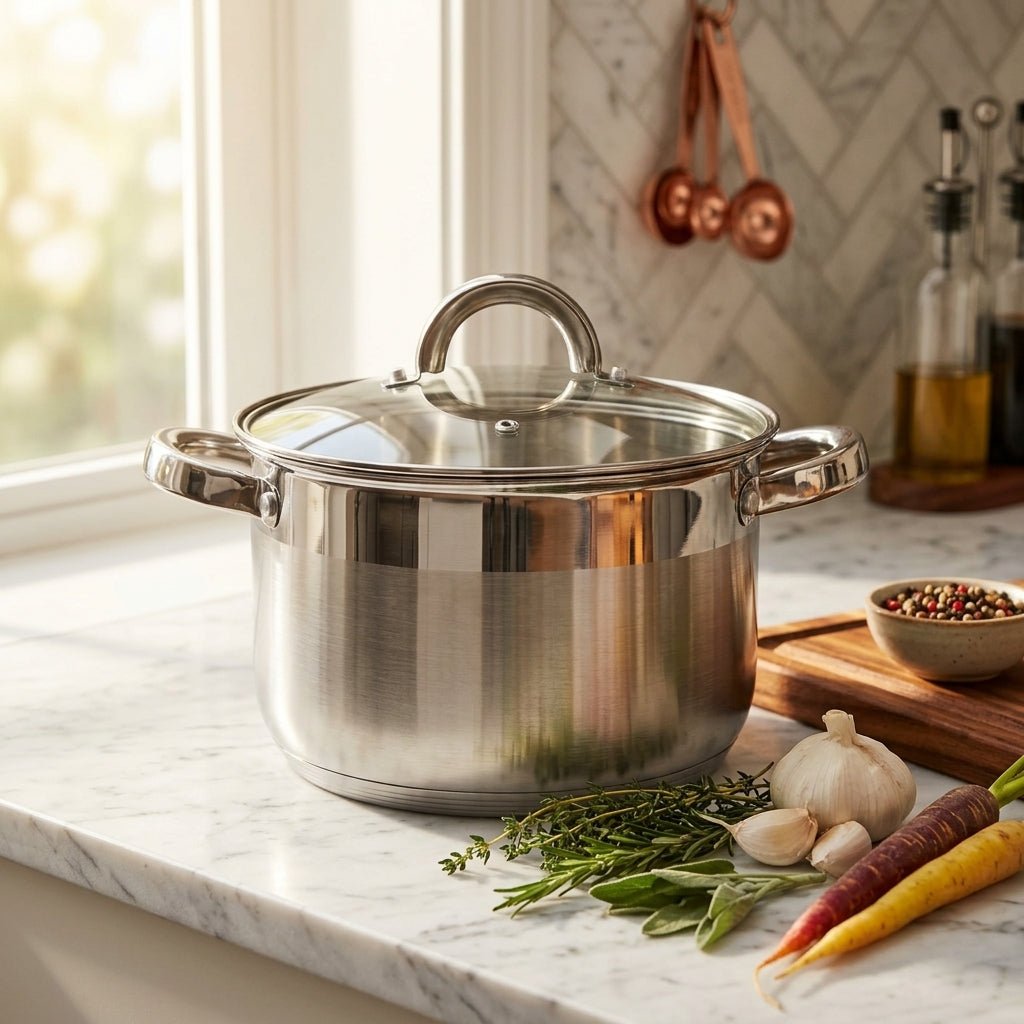 Kaisa Villa Stainless Steel Cooking Pot with Glass Lid 3.9L - Al Kabayel Discount CentreKaisa Villa Stainless Steel Cooking Pot with Glass Lid 3.9LCasserolesKAISA VILLAAl Kabayel Discount Centre