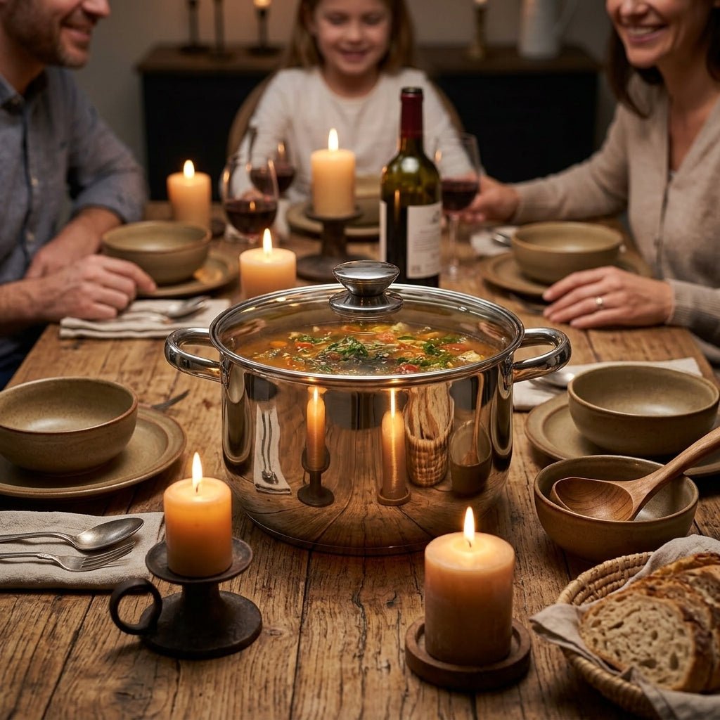 Kaisa Villa Stainless Steel Cooking Pot with Glass Lid 7.9L (KV-2247) - Al Kabayel Discount CentreKaisa Villa Stainless Steel Cooking Pot with Glass Lid 7.9L (KV-2247)CasserolesKAISA VILLAAl Kabayel Discount Centre
