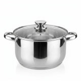 Kaisa Villa Stainless Steel Cooking Pot with Glass Lid 7.9L (KV-2247) - Al Kabayel Discount CentreKaisa Villa Stainless Steel Cooking Pot with Glass Lid 7.9L (KV-2247)CasserolesKAISA VILLAAl Kabayel Discount Centre