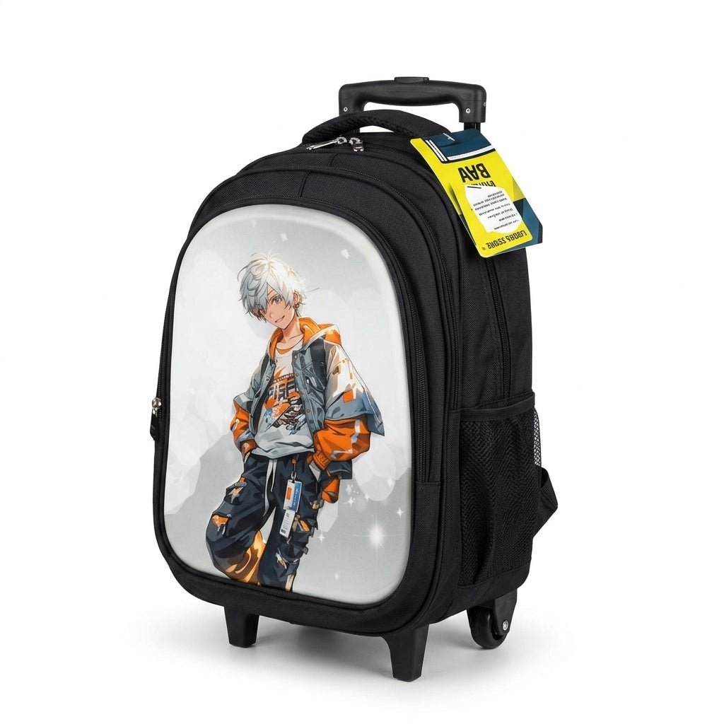 Kanari 3-Piece Anime Trolley School Bag Set – 16 Inch Trolley Backpack + Lunch Bag + Pencil Pouch - Al Kabayel Discount CentreKanari 3-Piece Anime Trolley School Bag Set – 16 Inch Trolley Backpack + Lunch Bag + Pencil PouchSchool BagsKANARIAl Kabayel Discount Centre