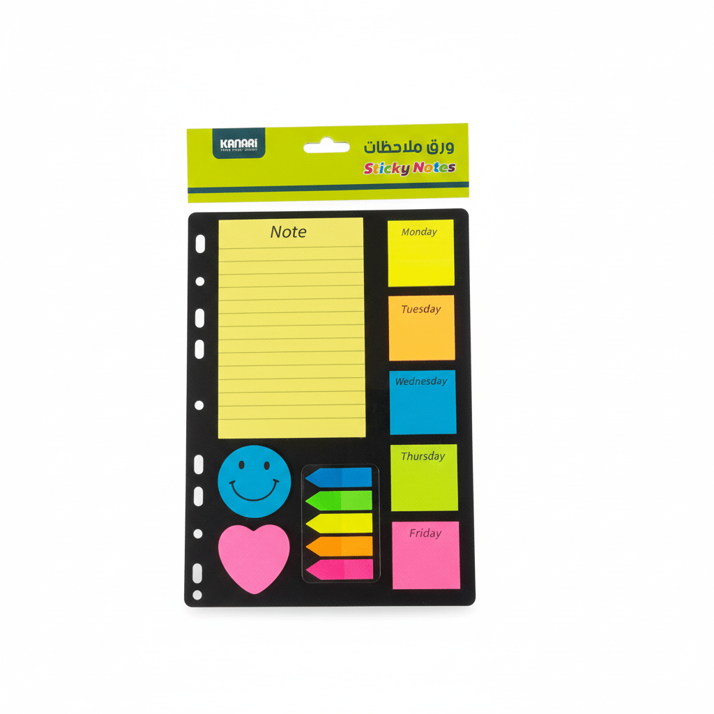 Kanari Daily Base Sticky Notes Set - Al Kabayel Discount CentreKanari Daily Base Sticky Notes SetNotepads & Legal PadsKANARIAl Kabayel Discount Centre