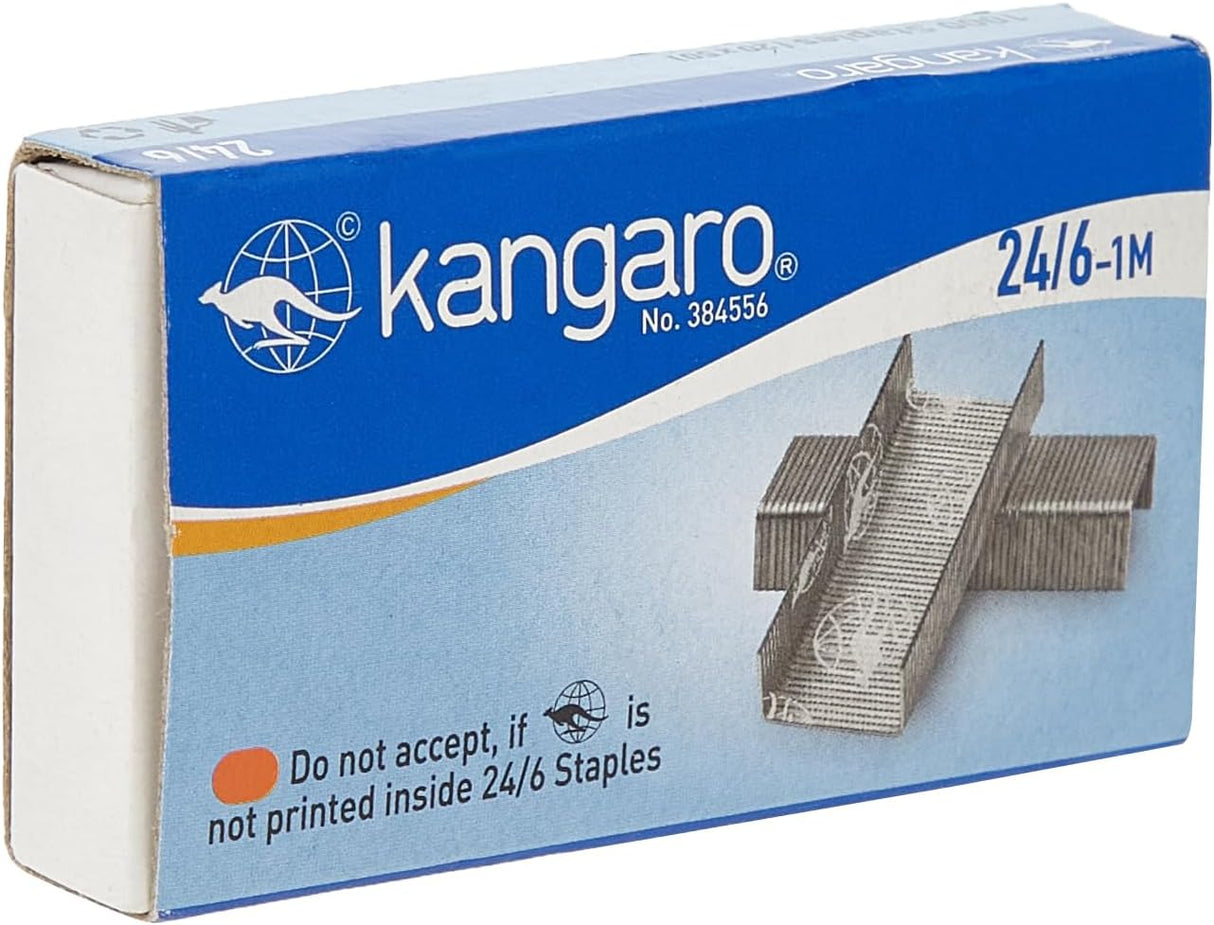 Kangaro 24/61 - M No. 24/6 Staples – Pack Of 1000 - Al Kabayel Discount CentreKangaro 24/61 - M No. 24/6 Staples – Pack Of 1000Paper Clips, Staples & FastenersKANGAROAl Kabayel Discount Centre