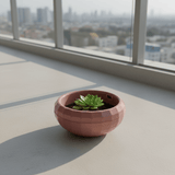 Karasu Geometric Plastic Planter Bowl - 0.7L - Rose / Grey - Al Kabayel Discount CentreKarasu Geometric Plastic Planter Bowl - 0.7L - Rose / GreyFlower VaseKARASUAl Kabayel Discount Centre