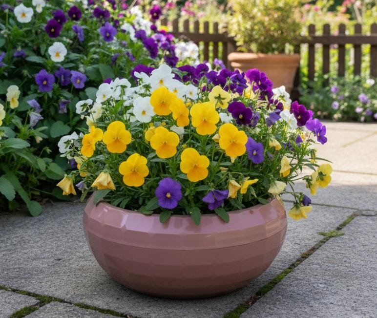 pink plastic plant pots KARASU Medium 2L Pink Plastic Plant Pot – Elegant Decorative Planter f – Al Kabayel Discount Centre