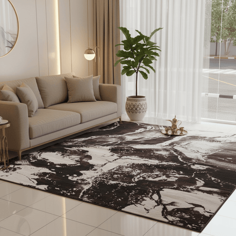 Kirstal Brown & White Polyester Abstract Marble Carpet Made in Turkey - 300 x 400 cm - Al Kabayel Discount CentreKirstal Brown & White Polyester Abstract Marble Carpet Made in Turkey - 300 x 400 cmMats Carpets & RugsKRISTALAl Kabayel Discount Centre