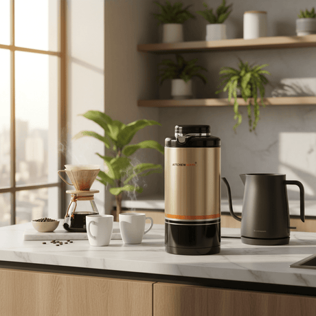 Kitchen Mark Champagne Gold Stainless Steel Vacuum Flask - 1300ml / 1600ml - Al Kabayel Discount CentreKitchen Mark Champagne Gold Stainless Steel Vacuum Flask - 1300ml / 1600mlThermosKITCHEN MARKAl Kabayel Discount Centre