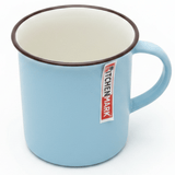 Kitchen Mark Classic Enamel Mug – Sky Blue with Brown Rim | 325ml - Al Kabayel Discount CentreKitchen Mark Classic Enamel Mug – Sky Blue with Brown Rim | 325mlMugsKITCHEN MARKAl Kabayel Discount Centre