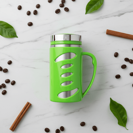 Kitchen Mark Green Insulated Mug 300ml | Stainless Steel & BPA - Free Plastic | Hot & Cold - Al Kabayel Discount CentreKitchen Mark Green Insulated Mug 300ml | Stainless Steel & BPA - Free Plastic | Hot & ColdMugsKITCHEN MARKAl Kabayel Discount Centre