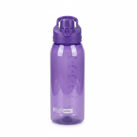 Kitchen Mark Plastic Water Bottle - 850ml – Purple / Green / White - Al Kabayel Discount CentreKitchen Mark Plastic Water Bottle - 850ml – Purple / Green / WhiteWater BottlesKITCHEN MARKAl Kabayel Discount Centre