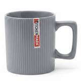 Kitchen Mark Ribbed Ceramic Mug | 330ml | Slate Grey | Premium Drinkware - Al Kabayel Discount CentreKitchen Mark Ribbed Ceramic Mug | 330ml | Slate Grey | Premium DrinkwareMugsKITCHEN MARKAl Kabayel Discount Centre