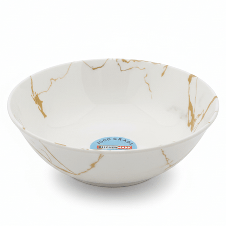 Kitchen Mark Round White Melamine Rice Bowl with Golden Shade Design, Compact Bowl for Rice & Side Dishes – 4.5 Inch - Al Kabayel Discount CentreKitchen Mark Round White Melamine Rice Bowl with Golden Shade Design, Compact Bowl for Rice & Side Dishes – 4.5 InchBowlsKITCHEN MARKAl Kabayel Discount Centre