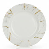 Kitchen Mark Round White Melamine Soup Plate with Golden Shade Design, Multipurpose Dining Plate – 9 Inch - Al Kabayel Discount CentreKitchen Mark Round White Melamine Soup Plate with Golden Shade Design, Multipurpose Dining Plate – 9 InchPlatesKITCHEN MARKAl Kabayel Discount Centre