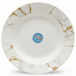 Kitchen Mark Round White Melamine Soup Plate with Golden Shade Design, Strong & Break - Resistant Serving Plate – 11 Inch - Al Kabayel Discount CentreKitchen Mark Round White Melamine Soup Plate with Golden Shade Design, Strong & Break - Resistant Serving Plate – 11 InchPlatesKITCHEN MARKAl Kabayel Discount Centre