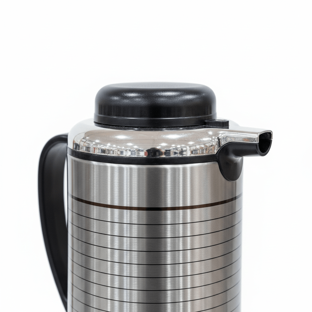 Kitchen Mark Silver & Black Stainless Steel Vacuum Flask - 1300ml / 1600ml - Al Kabayel Discount CentreKitchen Mark Silver & Black Stainless Steel Vacuum Flask - 1300ml / 1600mlThermosKITCHEN MARKAl Kabayel Discount Centre