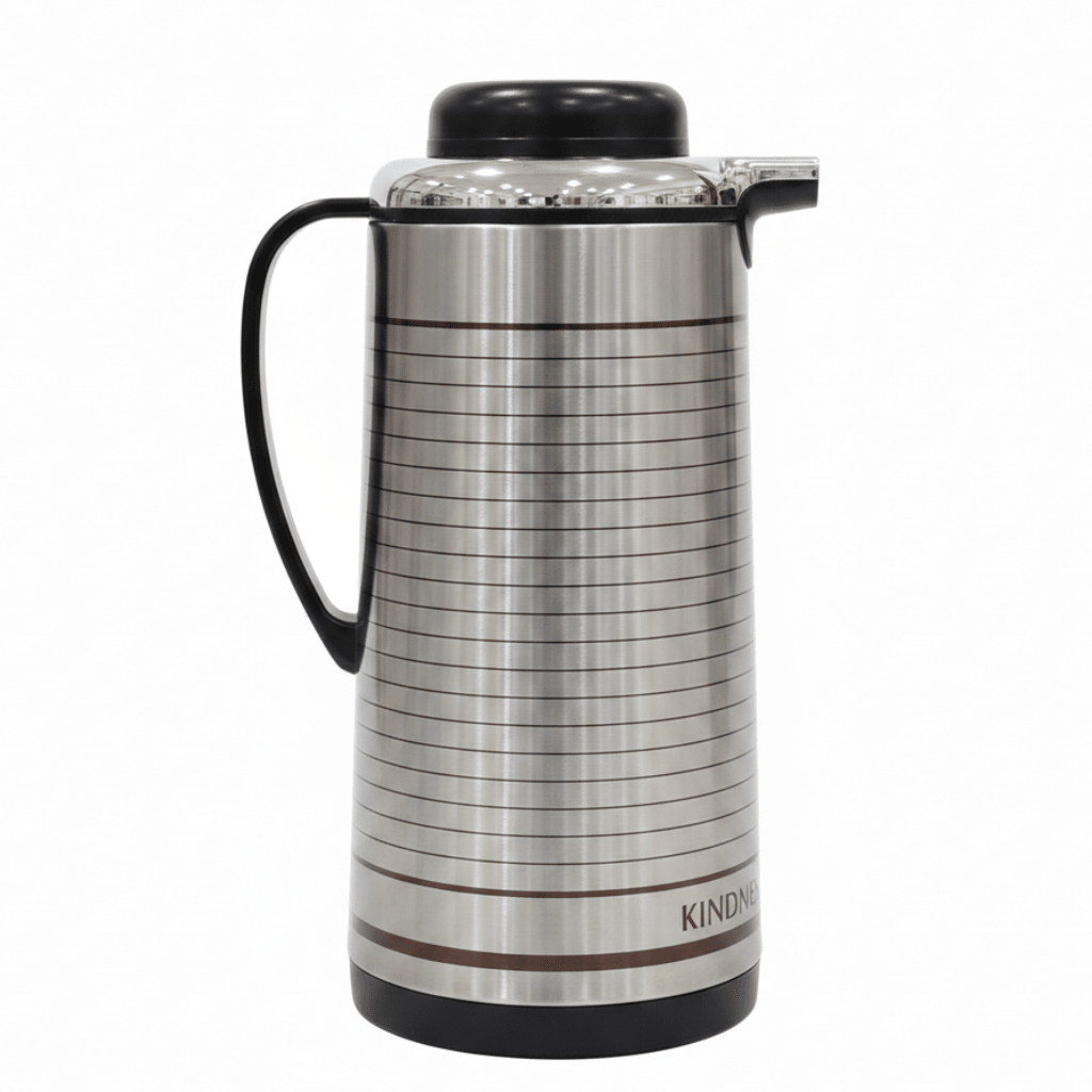 Kitchen Mark Silver & Black Stainless Steel Vacuum Flask - 1300ml / 1600ml - Al Kabayel Discount CentreKitchen Mark Silver & Black Stainless Steel Vacuum Flask - 1300ml / 1600mlThermosKITCHEN MARKAl Kabayel Discount Centre