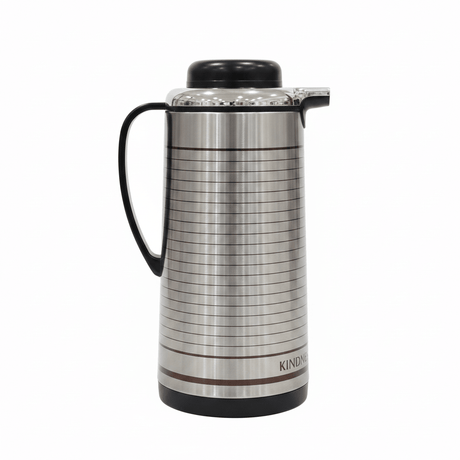 Kitchen Mark Silver & Black Stainless Steel Vacuum Flask - 1300ml / 1600ml - Al Kabayel Discount CentreKitchen Mark Silver & Black Stainless Steel Vacuum Flask - 1300ml / 1600mlThermosKITCHEN MARKAl Kabayel Discount Centre