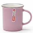 Kitchen Mark Vintage Enamel - Style Ceramic Mug — Dusty Pink | 325ml | Brown Rim - Al Kabayel Discount CentreKitchen Mark Vintage Enamel - Style Ceramic Mug — Dusty Pink | 325ml | Brown RimMugsKITCHEN MARKAl Kabayel Discount Centre