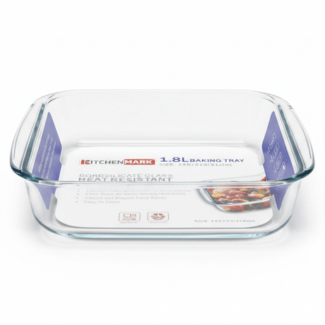 Kitchenmark Brosilicate 1.8L Medium Glass Baking Dish (24×21×5cm) - Al Kabayel Discount CentreKitchenmark Brosilicate 1.8L Medium Glass Baking Dish (24×21×5cm)Baking Tray & Oven TrayKITCHENMARKAl Kabayel Discount Centre