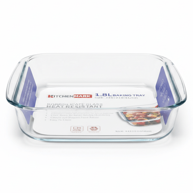 Kitchenmark Brosilicate 1.8L Medium Glass Baking Dish (24×21×5cm) - Al Kabayel Discount CentreKitchenmark Brosilicate 1.8L Medium Glass Baking Dish (24×21×5cm)Baking Tray & Oven TrayKITCHENMARKAl Kabayel Discount Centre