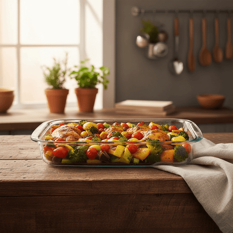 Kitchenmark Brosilicate 2.2L Versatile Glass Baking Dish (34×21×5cm) - Al Kabayel Discount CentreKitchenmark Brosilicate 2.2L Versatile Glass Baking Dish (34×21×5cm)Baking Tray & Oven TrayKITCHENMARKAl Kabayel Discount Centre