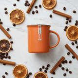 KitchenMark Classic Enamel Mug – Orange | 325ml | Brown Rim | Vintage - Style Drinkware - Al Kabayel Discount CentreKitchenMark Classic Enamel Mug – Orange | 325ml | Brown Rim | Vintage - Style DrinkwareMugsKITCHEN MARKAl Kabayel Discount Centre