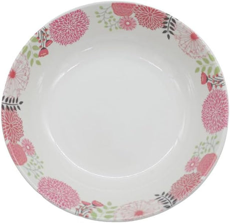 Kitchenmark Melamine Round Serving Bowl - 19CM - White&Pink - Al Kabayel Discount CentreKitchenmark Melamine Round Serving Bowl - 19CM - White&PinkBowlsKITCHENMARKAl Kabayel Discount Centre
