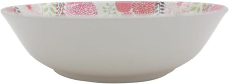 Kitchenmark Melamine Round Serving Bowl - 19CM - White&Pink - Al Kabayel Discount CentreKitchenmark Melamine Round Serving Bowl - 19CM - White&PinkBowlsKITCHENMARKAl Kabayel Discount Centre