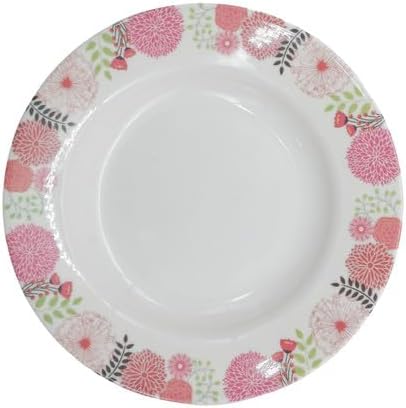 Kitchenmark Melamine Round Soup Plate - 19CM - White&Pink - Al Kabayel Discount CentreKitchenmark Melamine Round Soup Plate - 19CM - White&PinkPlatesKITCHENMARKAl Kabayel Discount Centre