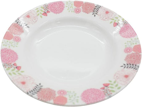Kitchenmark Melamine Round Soup Plate - 19CM - White&Pink - Al Kabayel Discount CentreKitchenmark Melamine Round Soup Plate - 19CM - White&PinkPlatesKITCHENMARKAl Kabayel Discount Centre
