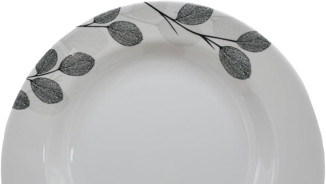 Kitchenmark Melamine Round Soup Plate - 23CM - White&Grey  - Al Kabayel Discount CentreKitchenmark Melamine Round Soup Plate - 23CM - White&Grey PlatesKITCHENMARKAl Kabayel Discount Centre