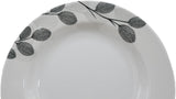 Kitchenmark Melamine Round Soup Plate - 23CM - White&Grey  - Al Kabayel Discount CentreKitchenmark Melamine Round Soup Plate - 23CM - White&Grey PlatesKITCHENMARKAl Kabayel Discount Centre