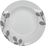 Kitchenmark Melamine Round Soup Plate - 23CM - White&Grey  - Al Kabayel Discount CentreKitchenmark Melamine Round Soup Plate - 23CM - White&Grey PlatesKITCHENMARKAl Kabayel Discount Centre