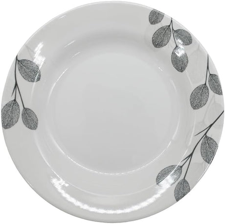 Kitchenmark Melamine Round Soup Plate - 26CM - White&Grey  - Al Kabayel Discount CentreKitchenmark Melamine Round Soup Plate - 26CM - White&Grey PlatesKITCHENMARKAl Kabayel Discount Centre