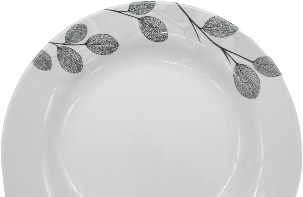 Kitchenmark Melamine Round Soup Plate - 26CM - White&Grey  - Al Kabayel Discount CentreKitchenmark Melamine Round Soup Plate - 26CM - White&Grey PlatesKITCHENMARKAl Kabayel Discount Centre