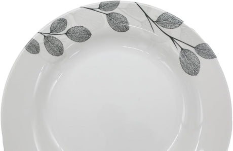 Kitchenmark Melamine Round Soup Plate - 26CM - White&Grey  - Al Kabayel Discount CentreKitchenmark Melamine Round Soup Plate - 26CM - White&Grey PlatesKITCHENMARKAl Kabayel Discount Centre