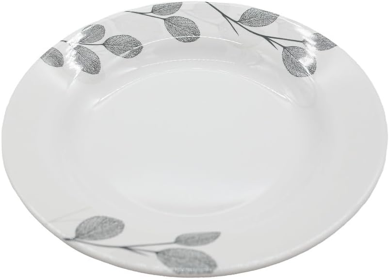 Kitchenmark Melamine Round Soup Plate - 26CM - White&Grey  - Al Kabayel Discount CentreKitchenmark Melamine Round Soup Plate - 26CM - White&Grey PlatesKITCHENMARKAl Kabayel Discount Centre