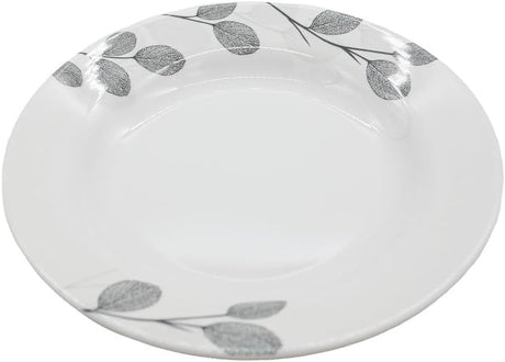 Kitchenmark Melamine Round Soup Plate - 26CM - White&Grey  - Al Kabayel Discount CentreKitchenmark Melamine Round Soup Plate - 26CM - White&Grey PlatesKITCHENMARKAl Kabayel Discount Centre
